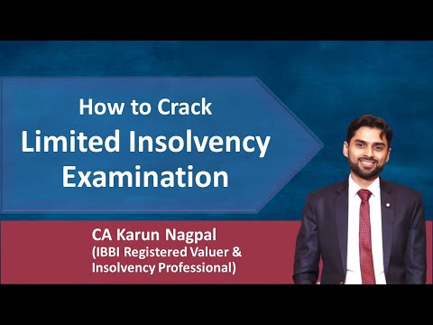 Limited Insolvency examination (LIE Exam) - How to crack?