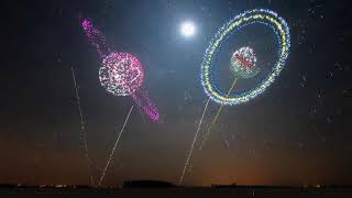 Canada Day 2024,  Synchronized Epic Music Heart of Courage   FWSim Fireworks  in canada