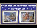 Dollar Tree Diy 🎄 Christmas Picture Lights Up