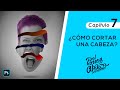 Cómo cortar  una cabeza en secciones y aplicar colores en Photoshop