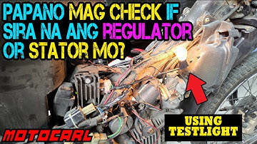 Paano mag troubleshooting ng sirang charging ng motor using test light