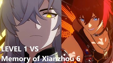 Lv1 Jing Yuan & Luka VS Memory of Xianzhou 6 Honkai Star Rail
