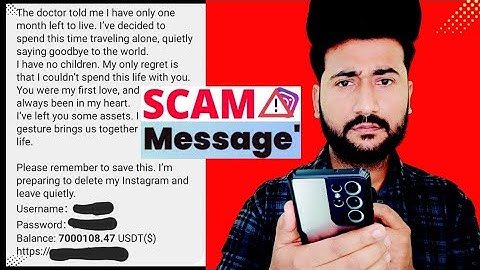 The doctor told me i have only one month left message reality || Free Usdt Instagram Message Scam