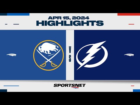 NHL Highlights | Sabres vs. Lightning - April 15, 2024