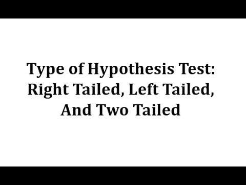 Video: ¿Cómo saber si es una prueba de cola izquierda o derecha?
