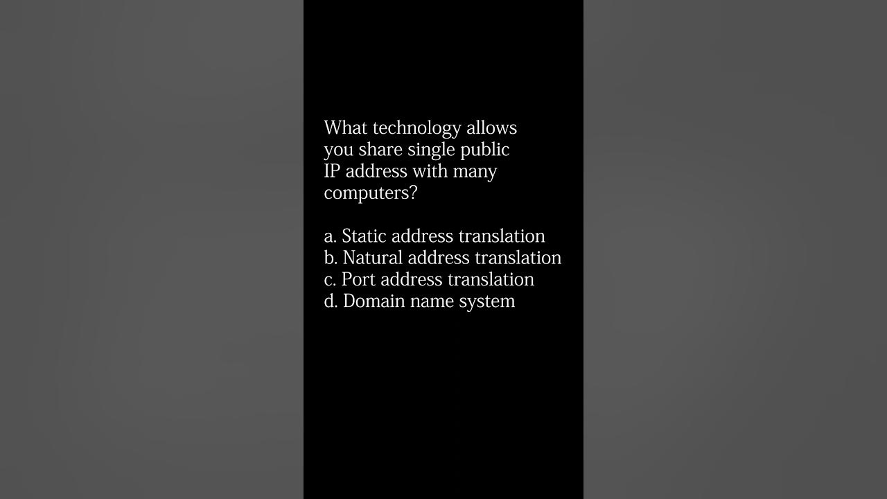 CompTIA Network+ N10008 Flash Card 65 YouTube