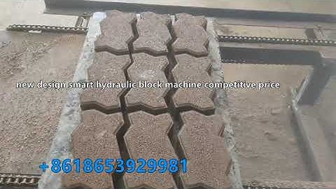 QT4-15A New designed hydraulic concrete block making machine for the zigzag paver testing 9pcs /mold