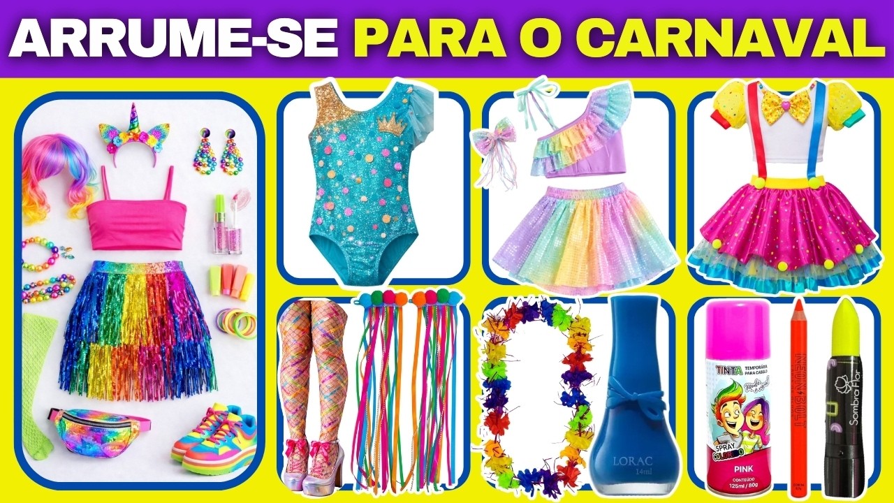 🎭 ARRUME-SE PARA O CARNAVAL | MONTE SEU LOOK PERFEITO + DESAFIO SURPRESA - MARY QUIZ