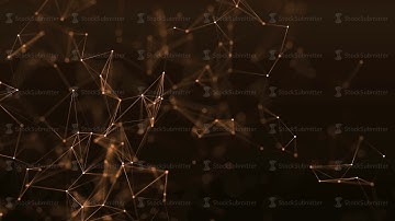 4k abstract loop color geometrical background with lines and dots