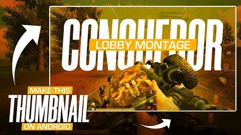 Make This BGMI Thumbnail On Android | BGMI Inspired Thumbnail On Android | BGMI Montage Thumbnail !!