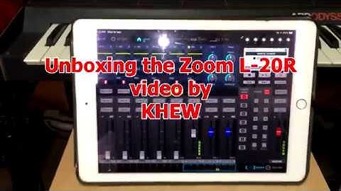 Unboxing and setting up of the Zoom L20R