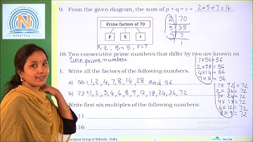 27TH NOV DEL CLASS V MATHS AMAZING ASSIGNMENT KEY