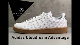 Adidas Cloudfoam Advantage ‘ftwrwht/cblack’ | UNBOXING & ON FEET | fashion shoes | 2019