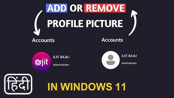 How To change or Remove User Profile Picture In Windows 11 ( Hindi ) | Techie Ajit