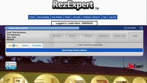 RezExpert - The Online Booking Interface