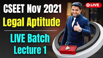FREE CSEET Legal Aptitude Online Classes for Nov 2021 | FREE CSEET LIVE Batch | Lecture 1