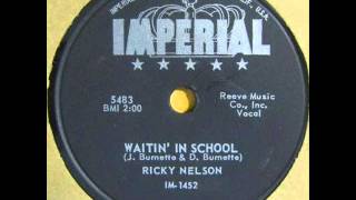 Watch Ricky Nelson Waitin In School 1958 video