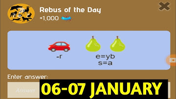 Rebus Of The Day Zoo 6 January | Zoo Rebus Of The Day | Rebus Of The Day Zoo Code