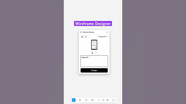 Generate wireframes in Figma with AI✨ | Top AI #figmaplugins | Figma tips & tricks #figmadesign