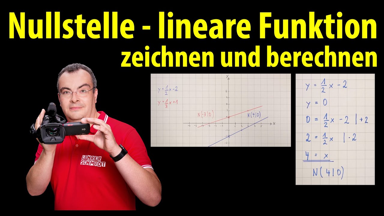 Nullstellen Einer Linearen Funktion Berechnen Nullstelle einer linearen Funktion zeichnen und berechnen | einfach