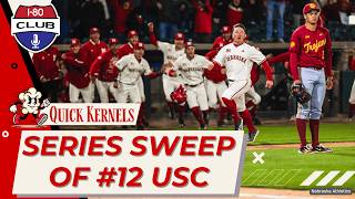 Nebraska Baseball Sweeps No. 12 USC | Quick Kernels