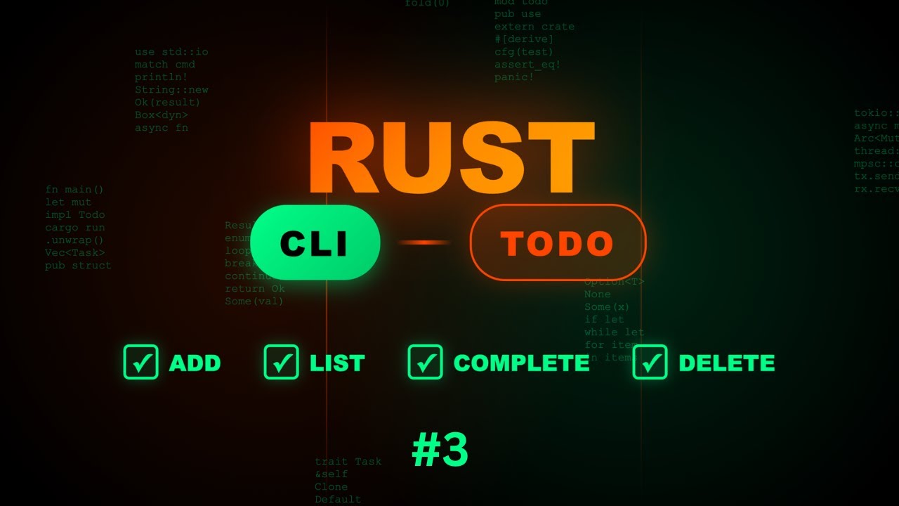 Rust CLI To-Do App – Part 3 | Implementing the Task Type - YouTube
