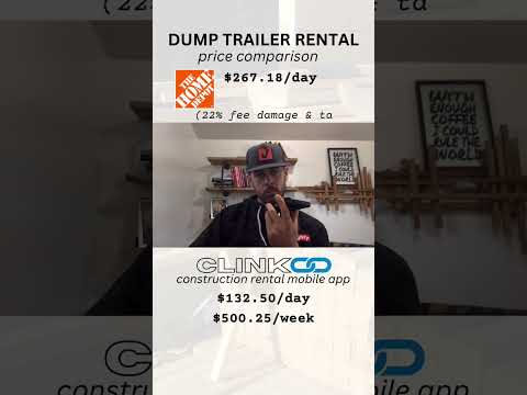 Mini Excavator Rental Home Depot - Construction rental price comparison between CLINK and Home Depot