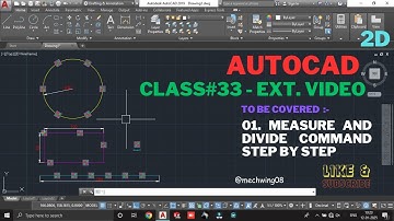 AutoCAD Measure and Divide Commands | Step-by-Step Tutorial for Beginners | AutoCAD 33 Extended