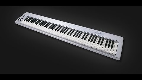 Midi keyboard M-Audio Keystation 88 es unpacking, connection