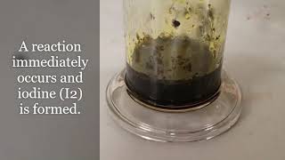 Chlorine Gas Cl2 Reacts With Potium Iodide Ki