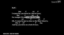 Bon Jovi - Bed Of Roses Lyrics w/ Chords  - Durasi: 6:33. 