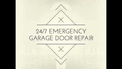 24/7 Emergency Garage Door Repair