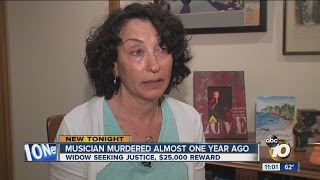 Widow of Fallbrook musician tied up, beaten to death during robbery at music store seeks justice
