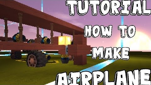 TUTORIAL how to make airplane (MINIWORLDBLOCKART)