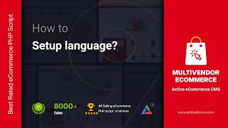 How to Set Up Language | Active eCommerce CMS (v.8-9) | Best Multi Vendor eCommerce |