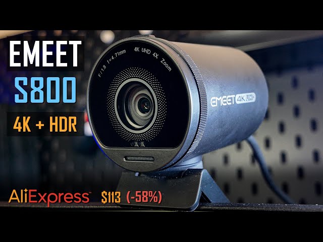 EMEET SmartCam S800 - review of a webcam from Aliexpress for $113