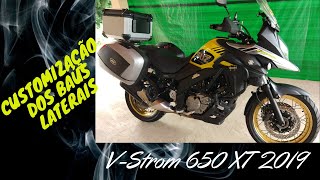 Baús laterais customizados V Strom 650