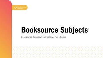 Booksource Subjects