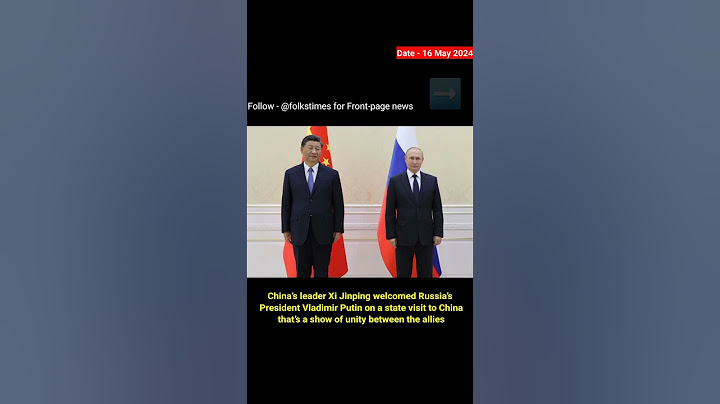 Xi welcomes Putin to China 🇨🇳 with full military honours in Beijing
