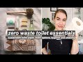 ZERO WASTE TOILET ESSENTIALS // sustainable toilet paper, bidet options, hygiene & cleaning