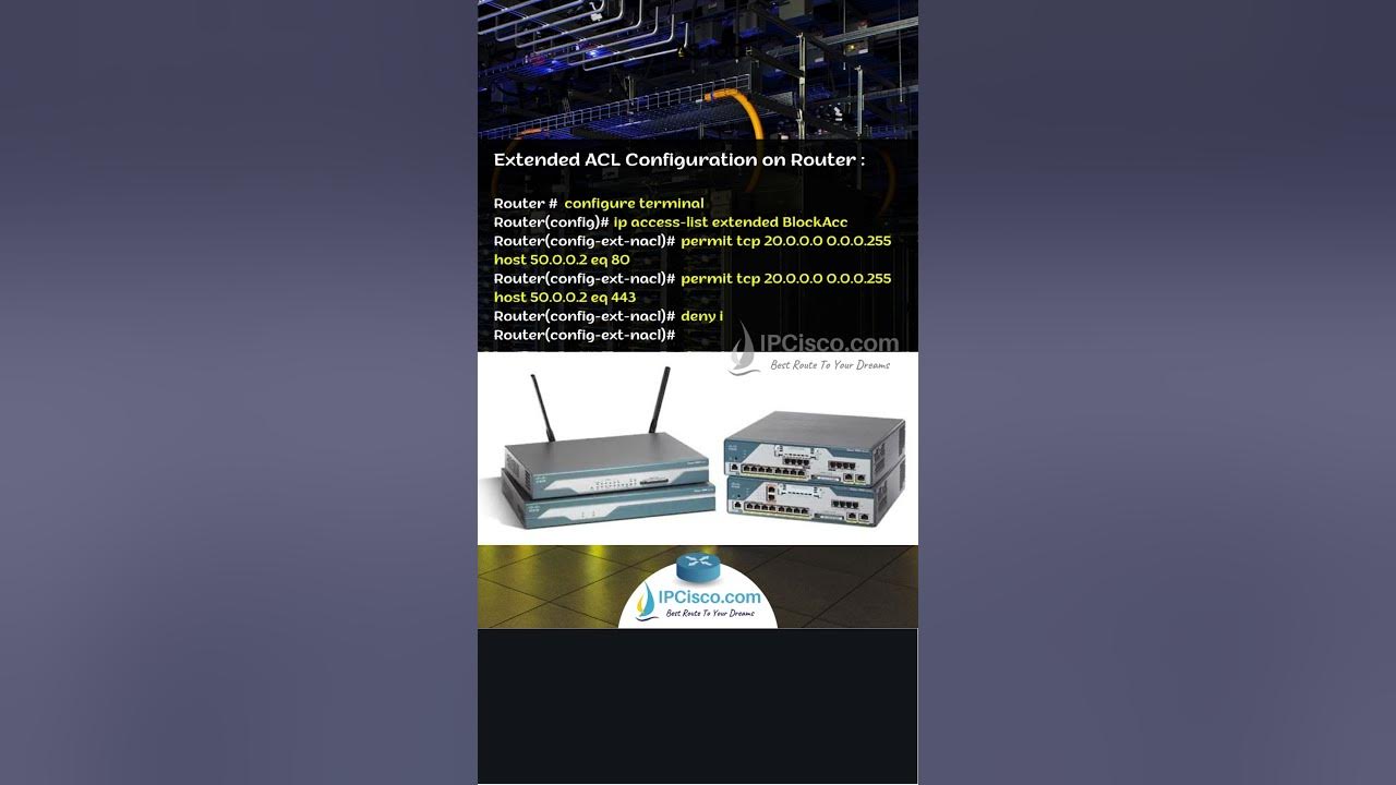 Cisco Extended ACL Configuration Example 1 CCNA 200301