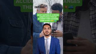 What happens if a driver admits fault for an accident then changes their story?