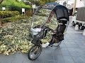 ２～３人乗り電動アシスト自転車の後ろは椅子でもカゴでも自在