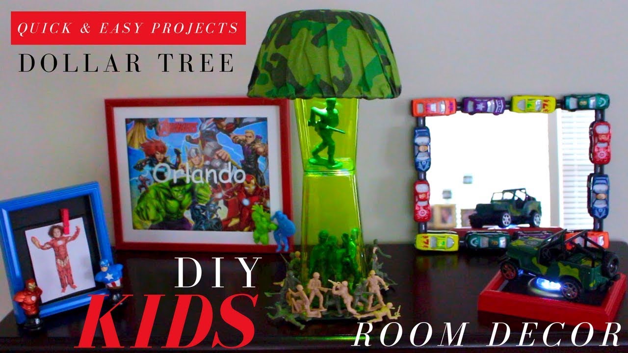 DIY MARVEL ROOM DECORATIONS | DOLLAR TREE ROOM DECOR - YouTube