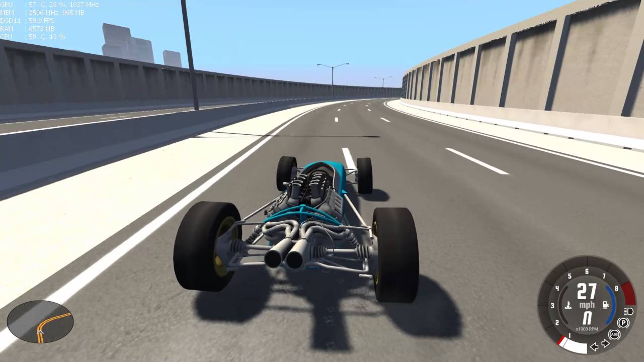 Карта matrix freeway для beamng drive