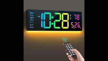 RGB Large Digital Wall Clock with Remote Control || Best Wall Clock In India || Digital Wall Clock