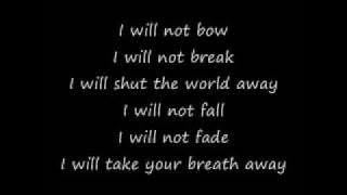 Breaking Benjamin - I Will Not Bow (Lyrics)
