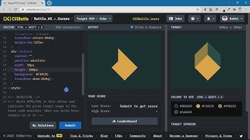CSS Battle Task Cube || 2021 || CSS Battle Conqueror