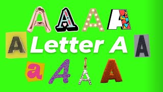 Animated Letter A GIF Green Screen Pack (Free Download)
