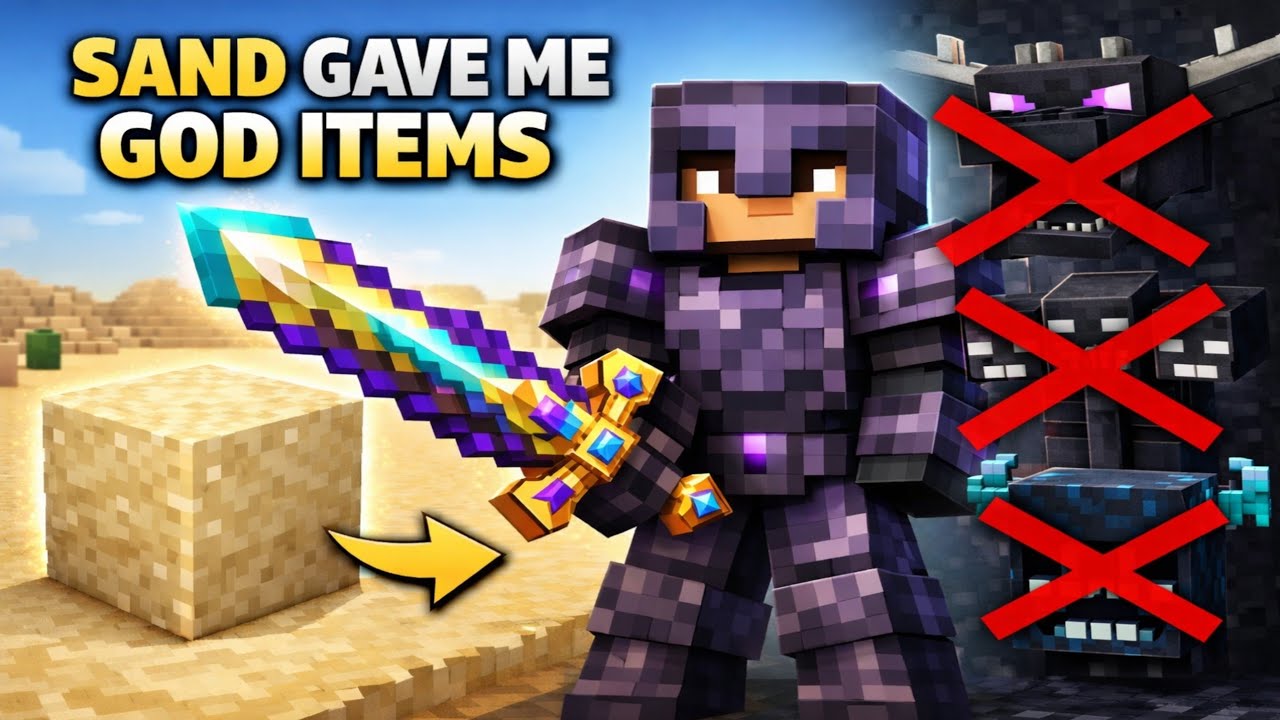 Sand Gave Me God Items in Minecraft!..